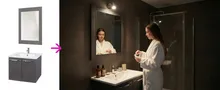 Interior photo with a person, 16:9