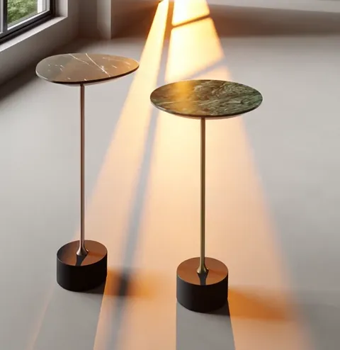 The finale: sun on both tops, the room flooded with warmth. Five seconds of shifting light have shown the stone in two s