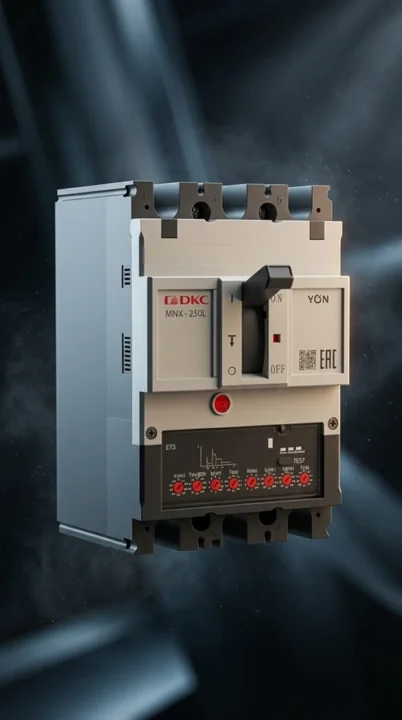 AI product video for circuit breaker DKC YON pro MNX250L 3P 250 A 70 kA AC415V, electronic release device ETS