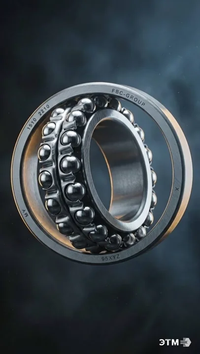 Product video made with AI — self-aligning spherical ball bearing FBC 1510 (2210) 50×90×23