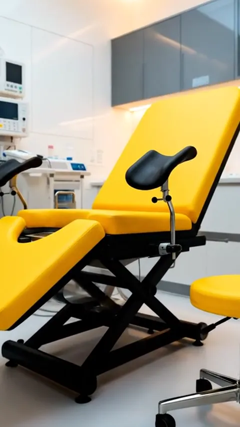 Closer to the backrest: raised at an angle, the headrest swung aside on its joint. The sections adjust independently.