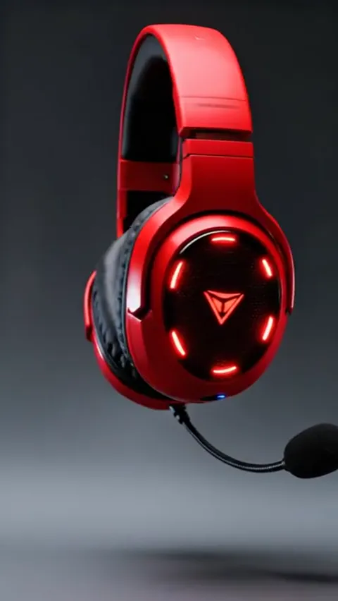 The finale: nearly head-on, the mic raised. Eight seconds have circled the headset and shown the lighting working — in a